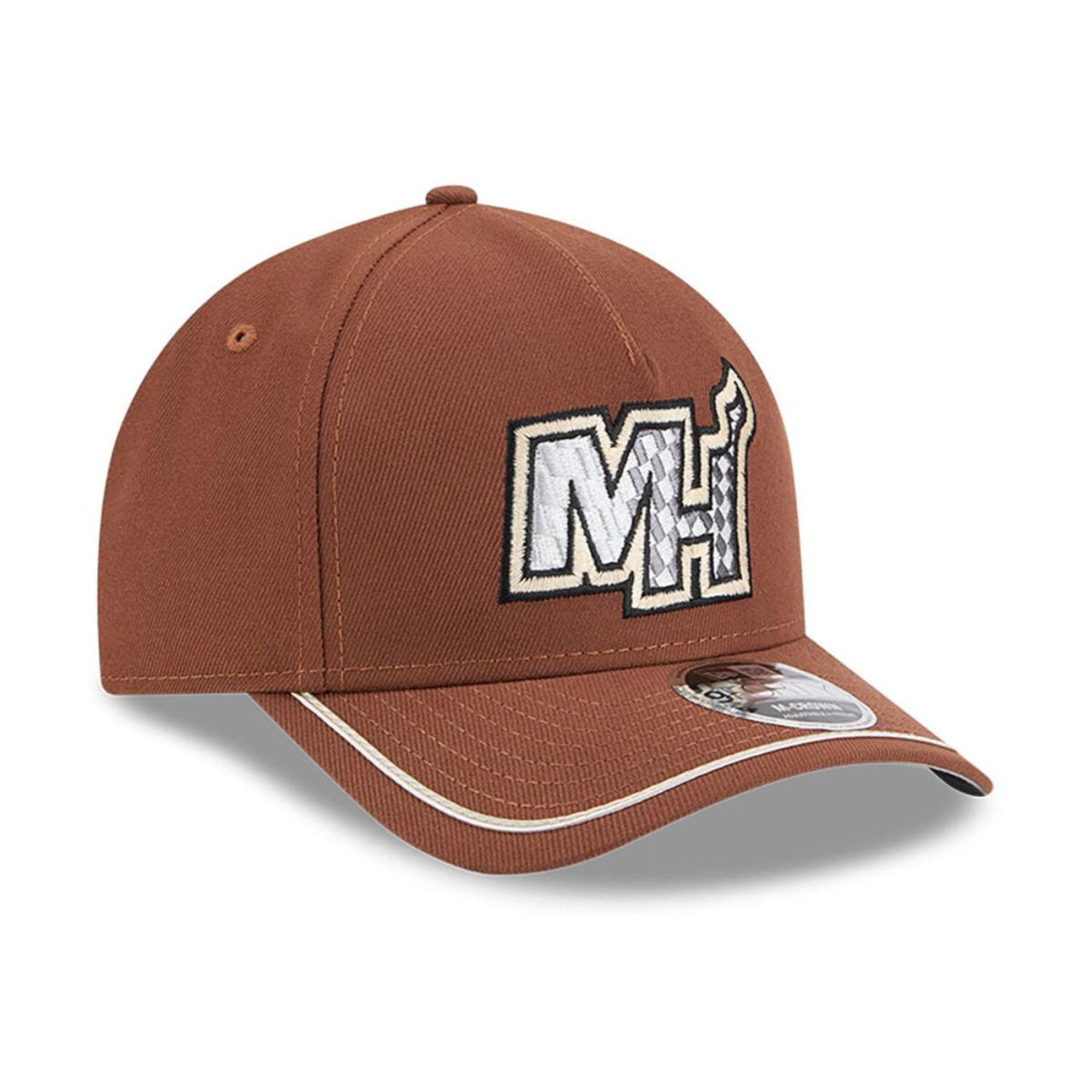 Gorra 9forty Miami Heat Nba New Era Motorsport Dark Brown image number 1.0